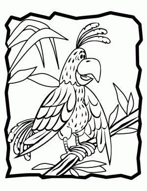 dibujos de papagayos para colorear