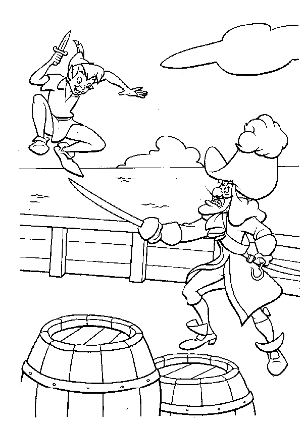 dibujos de peter pan para imprimir