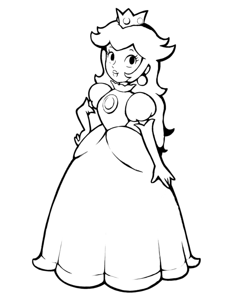 dibujos de princesas para colorear