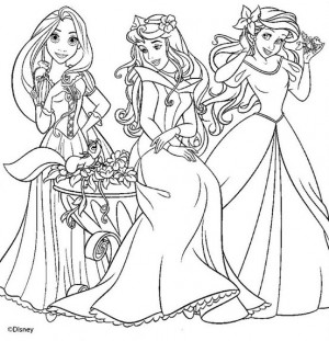 dibujos de princesas para colorear