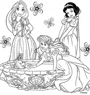 dibujos de princesas para pintar