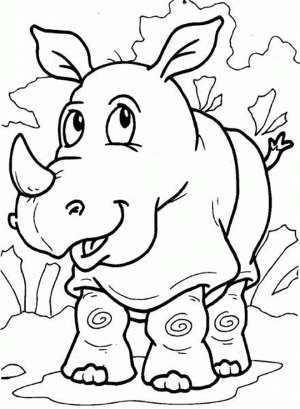 dibujos de rinocerontes para imprimir
