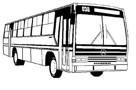 dibujos para colorear autobus