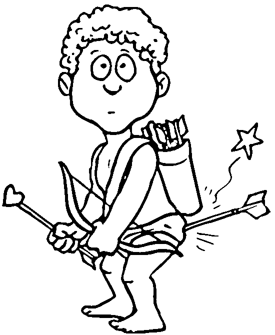 dibujos para colorear de cupido