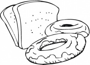 dibujos para colorear de pan