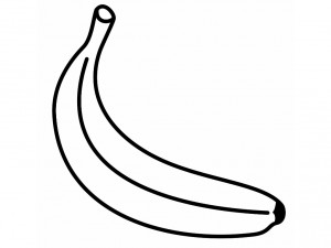 dibujos para colorear de platanos