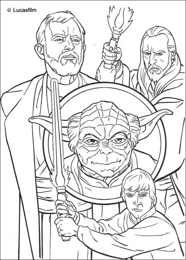 dibujos para colorear de star wars