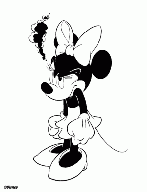 dibujos para colorear minnie mouse