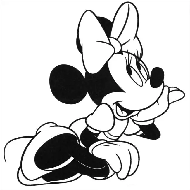dibujos para colorear minnie mouse