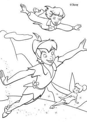 dibujos para colorear peter pan