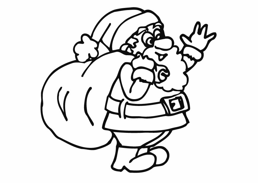 dibujos para imprimir de santa claus