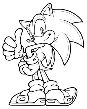 dibujos para imprimir de sonic