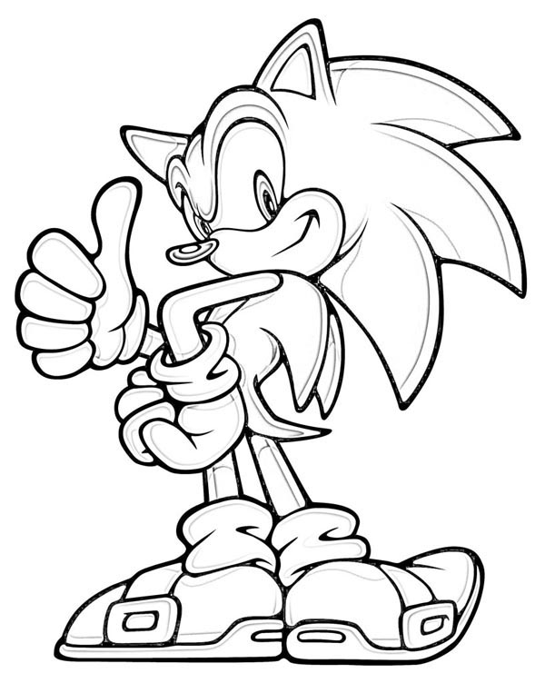 dibujos para imprimir de sonic