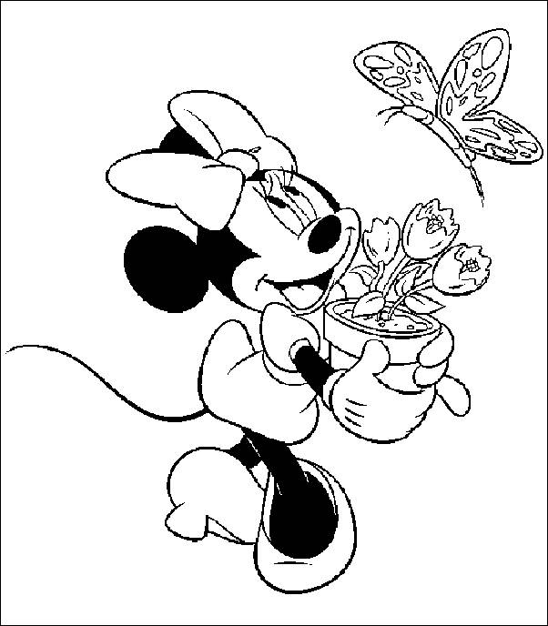 dibujos para pintar de minnie