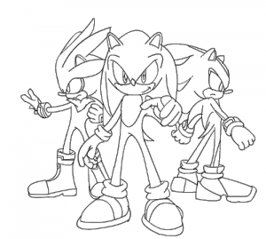 dibujos sonic para colorear