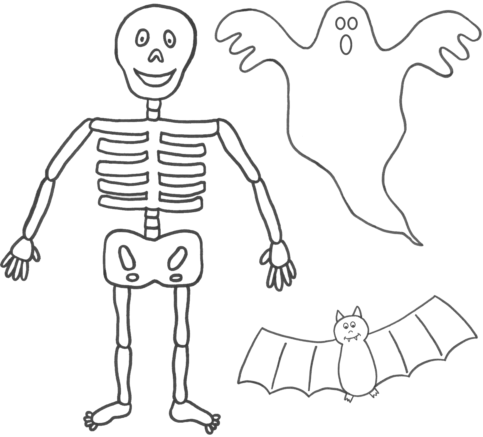 fantasmas dibujos para colorear