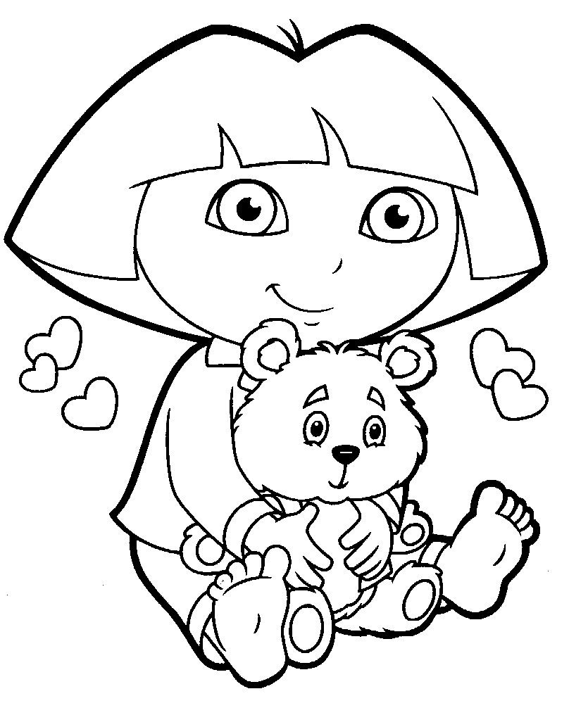 imagen de dora exploradora para colorear