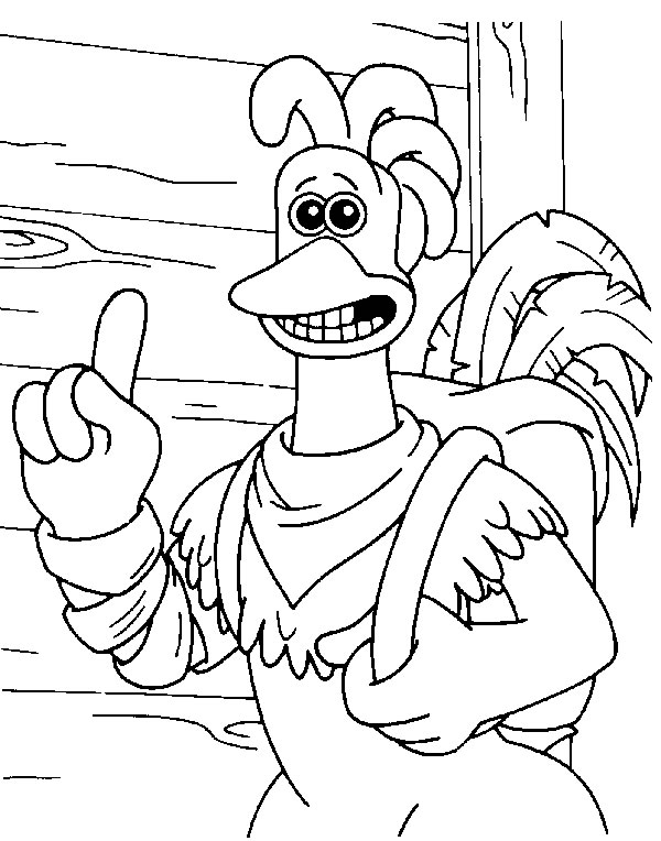 imagen de gallo para colorear