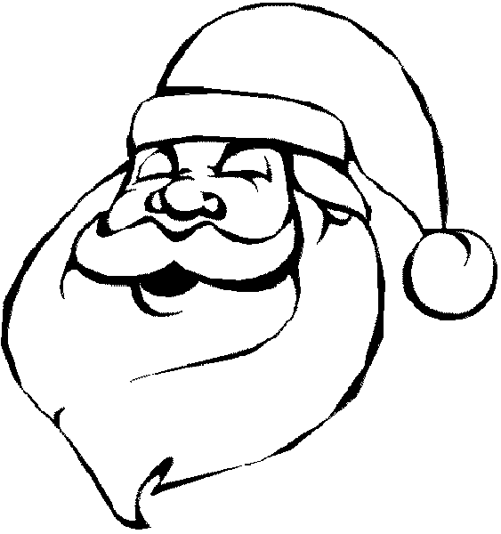 imagen para colorear de santa claus