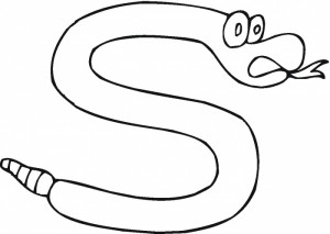 imagener de serpientes para colorear
