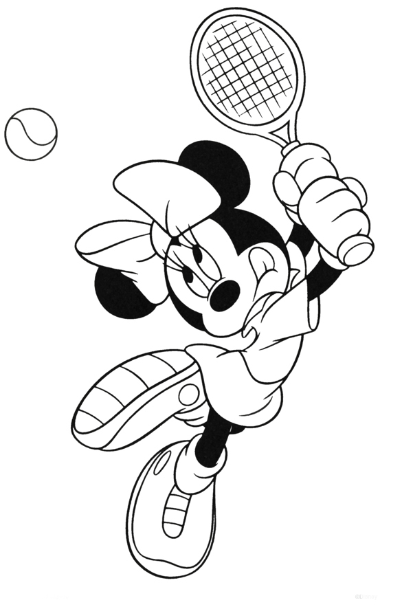 imagenes de la minnie para colorear