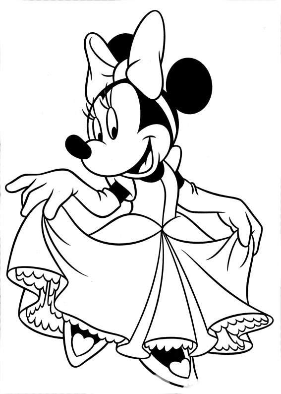 imagenes de la minnie para pintar