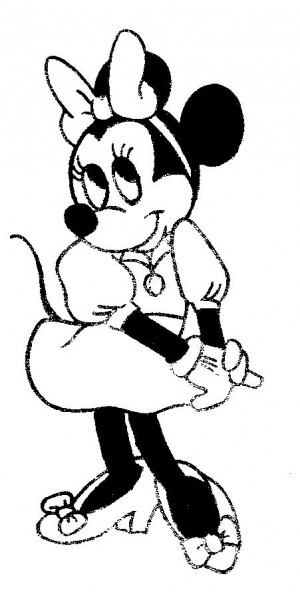 imagenes de minnie mouse para colorear