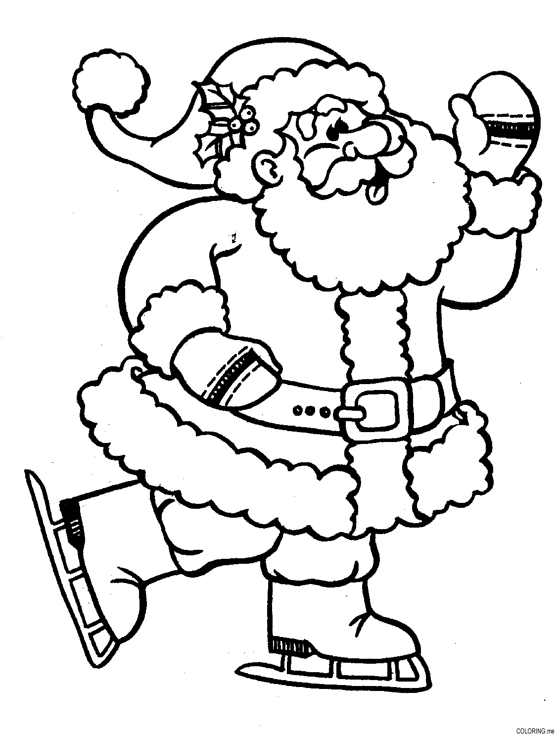 imagenes de santa claus para pintar