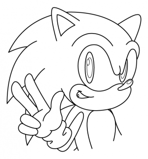 imagenes de sonic para colorear