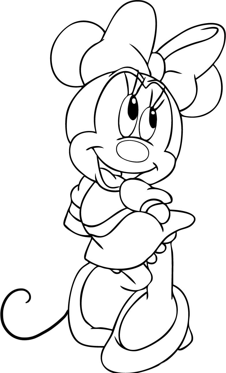 imagenes minnie para colorear