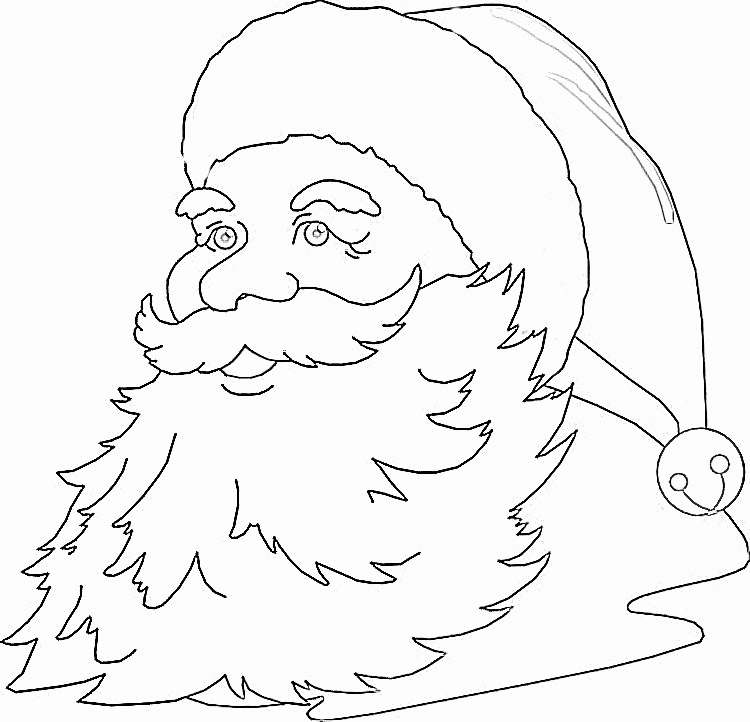 imagenes para colorear de santa claus