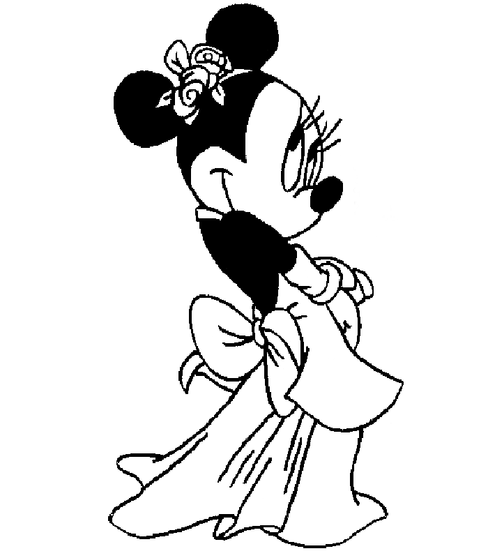 imagenes para colorear minnie