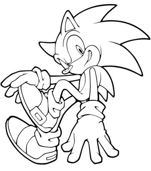 imagenes para colroear de sonic