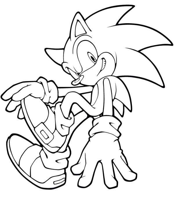 imagenes para colroear de sonic