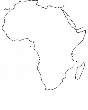 mapa de africa para imprimir