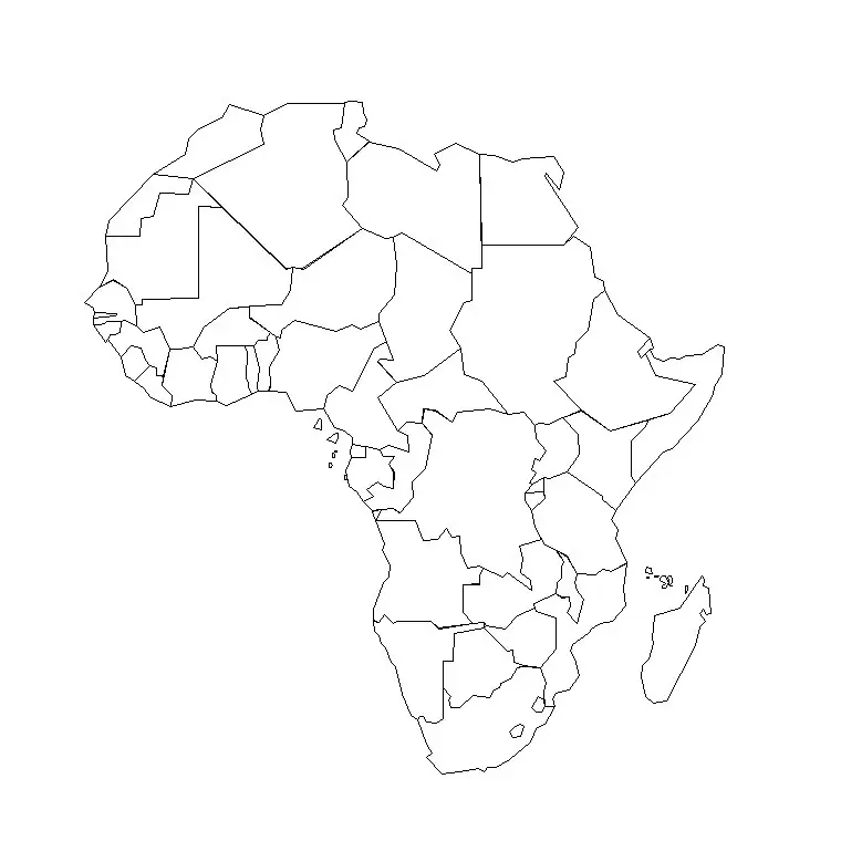 mapa fisico de africa para imprimir