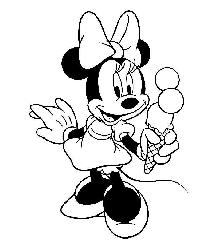 minnie imagenes para colorear