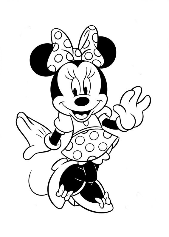 para colorear minnie