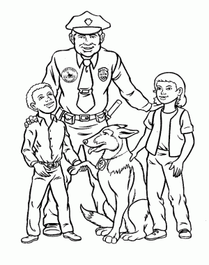 policia para dibujar