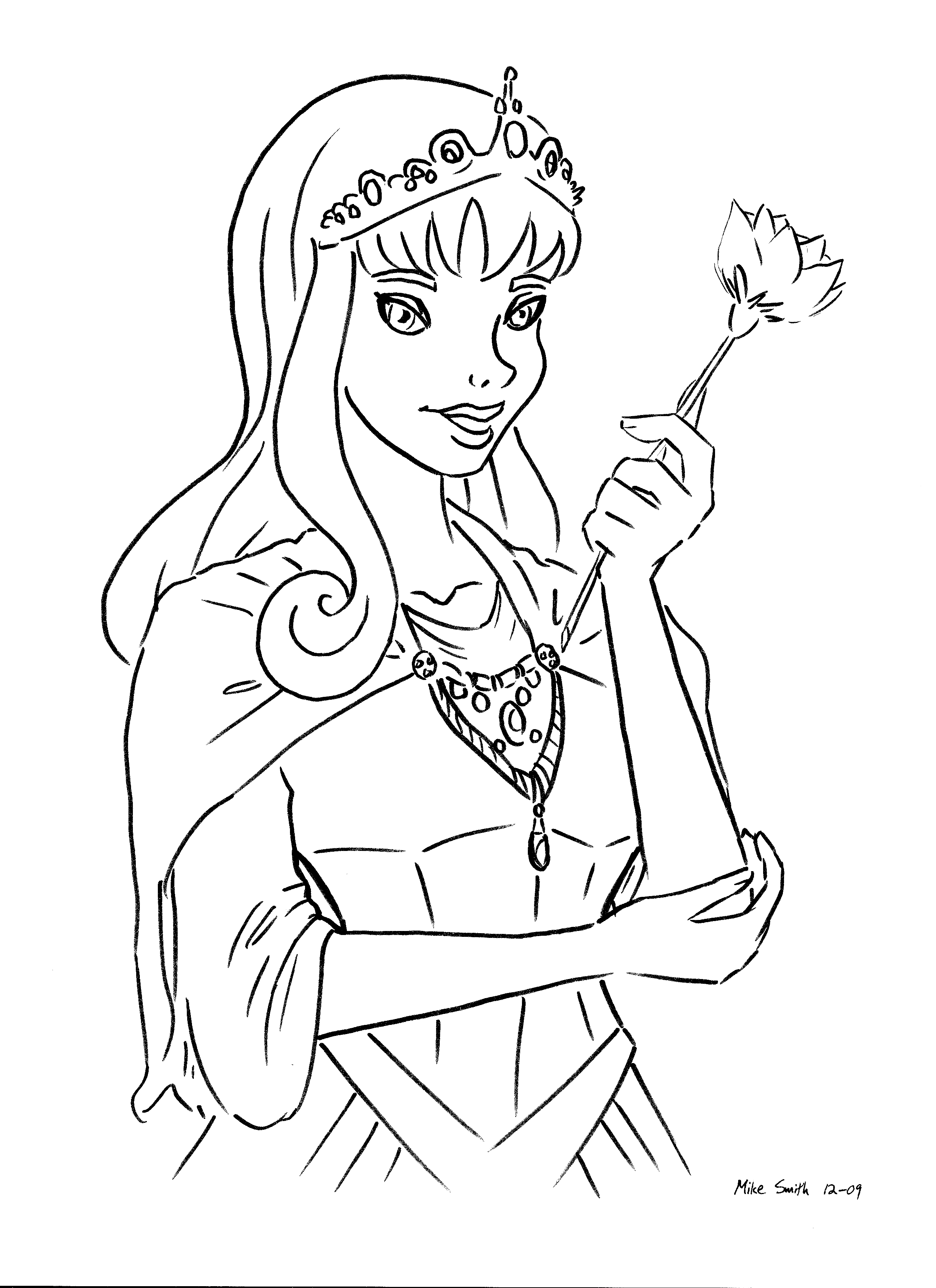 princecita para colorear