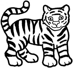 tigre para colorear