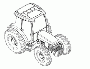 tractores para colorear