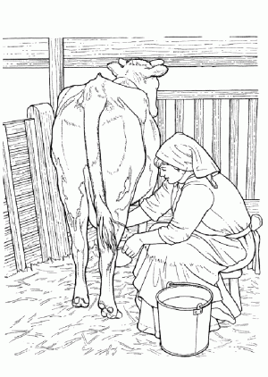 dibujo de una vaca para colorear