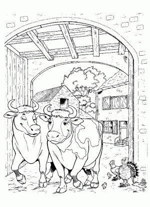 dibujos de vaca para colorear