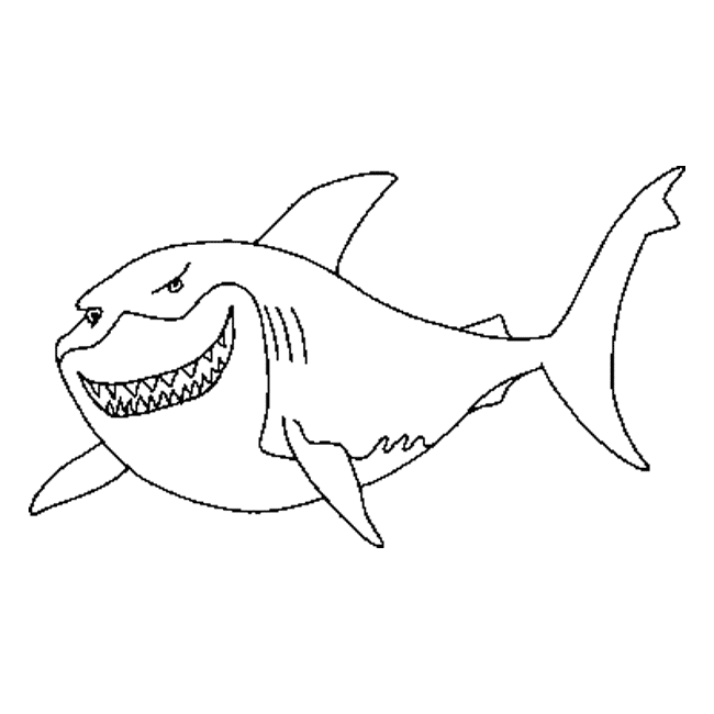 dibujos para colorear de tiburones