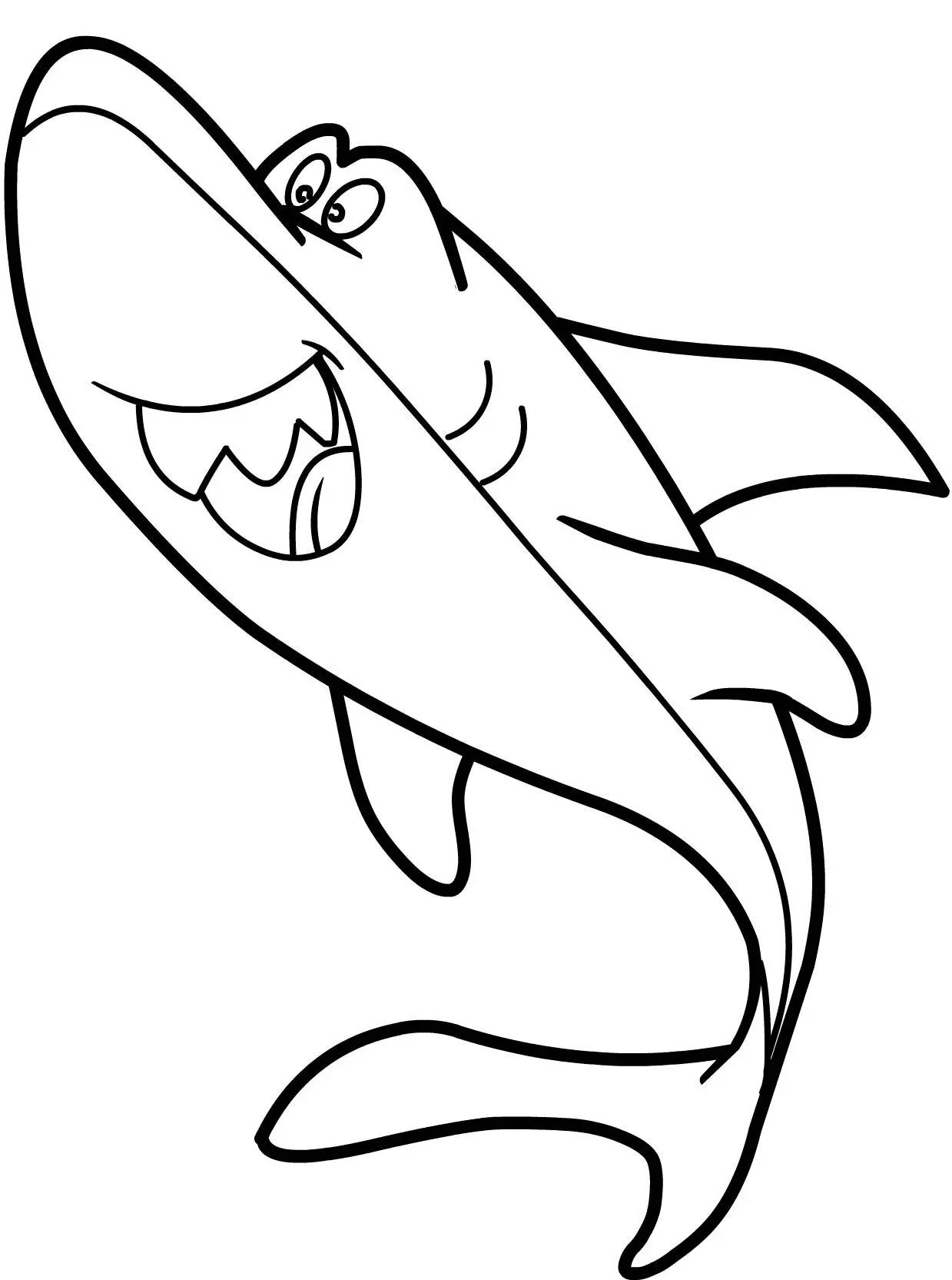 dibujos para colorear tiburones