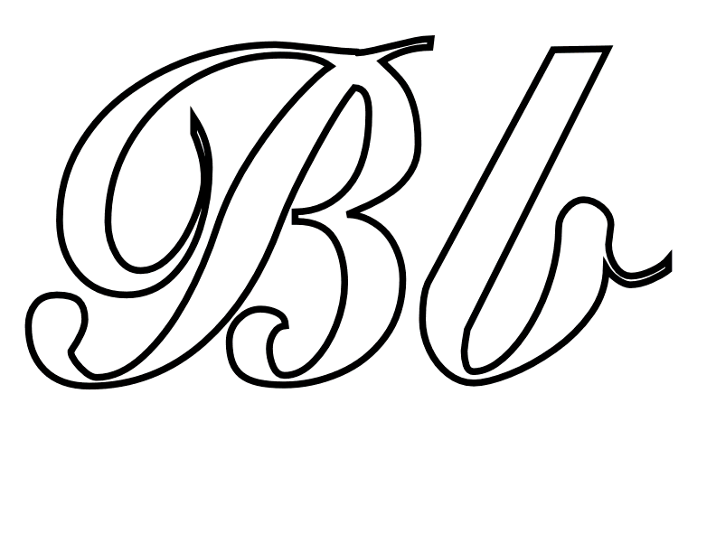 letra b para colorear