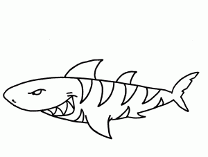 tiburones para dibujar