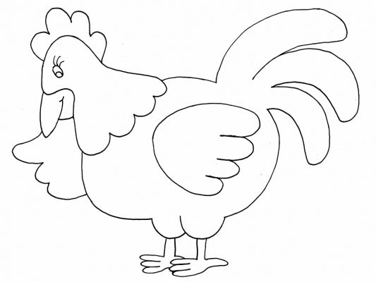 dibujo gallinas imprimir