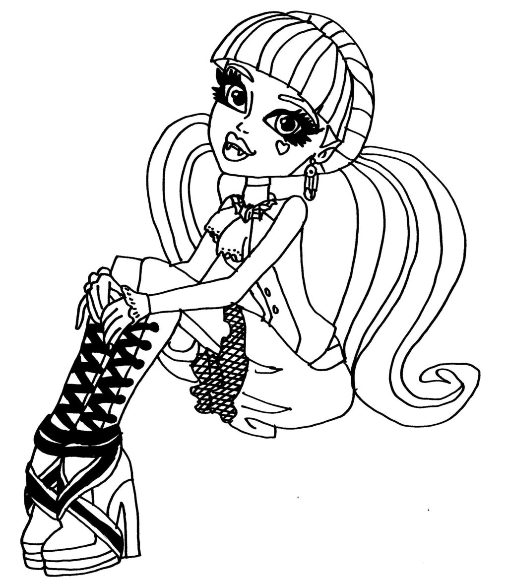 dibujos colorear monster high